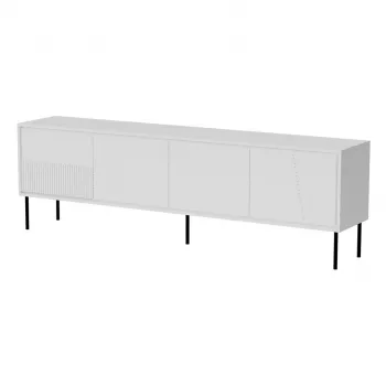 RTV skriňa ABI 4D 200x38x62 biela matná