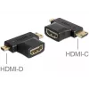 Kábel gender changer HDMI-C HDMI-D HDMI-A DeLOCK 65446