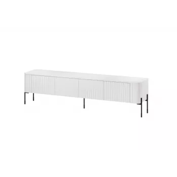 TV skrinka Cama Meble VERA 190x40x50 cm, matná biela, drevotrieskový vrch