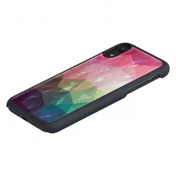 Puzdro na smartphone iKins pre iPhone XR — dizajn vodných kvetov, čierna