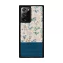 Puzdro na telefón Man and Wood pre Samsung Galaxy Note 20 Ultra — modrý kvet na čiernej