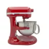 KitchenAid 5KSM60SPXEER kuchynský robot 375 W sivá, červená, nerezová oceľ