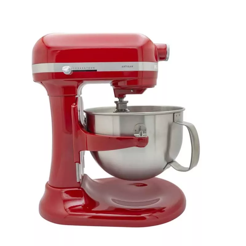 KitchenAid 5KSM60SPXEER kuchynský robot 375 W sivá, červená, nerezová oceľ
