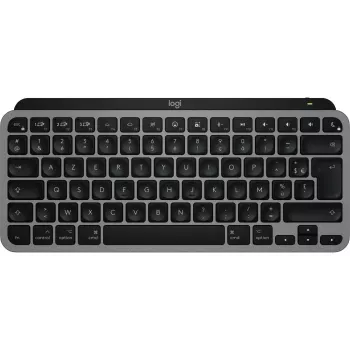 Logitech Master Series MX Keys Mini for Mac – klávesnica – kompaktná – podsvietená – bezdrôtová – Bluetooth LE – AZERTY – francúzska – Space Gray (920-012646)