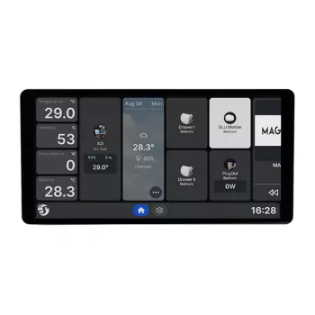 6,95 palca Shelly Wall Display X2i WiFi/BLU ovládací panel (čierny)