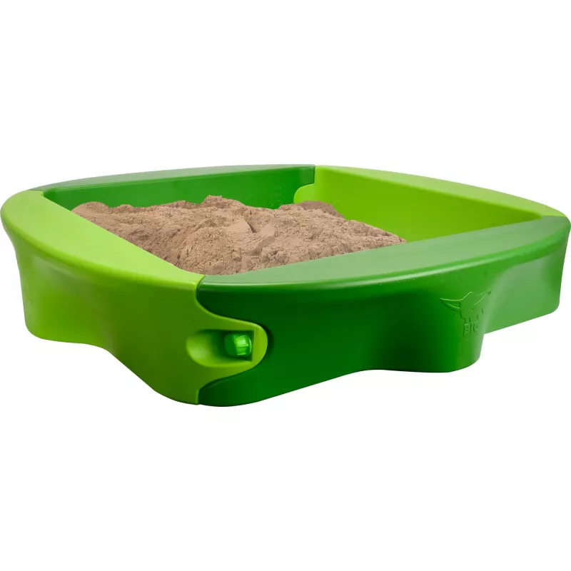 Pieskovisko Simba-Dickie BIG 800056733, plast, 1380×1380 mm, integrované sedadlá, zelené