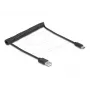 DeLOCK USB kábel USB 2.0 0,75 m USB A USB C čierny 90368
