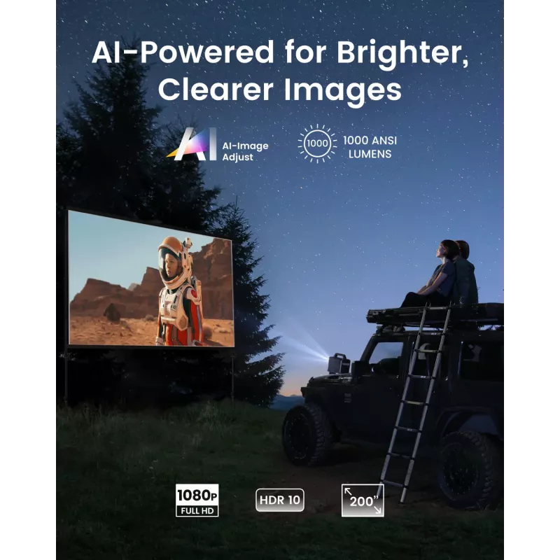 Anker Innovations Nebula Mars 3 - DLP projektor - RGB LED - 1000 ANSI lúmenov - Full HD (1920 x 1080) (D2333211)