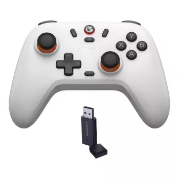 Bezdrôtový herný ovládač GameSir T4n Lite biely kompatibilný s Bluetooth, bezdrôtový, nabíjateľný