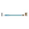 Delock konzolový adaptérový kábel USB 2.0 na sériový RS-232 RJ45, 3 m, modrý