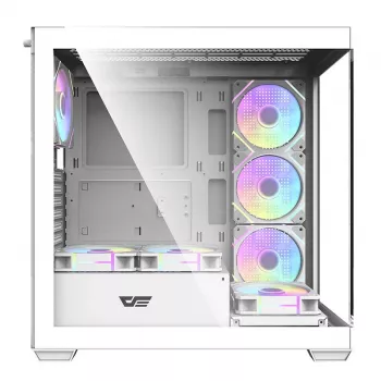 Počítačová skriňa Darkflash DS900 (biela) + 7 ARGB ventilátorov
