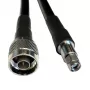 Kábel LMR-400, 2 m, N-male na RP-SMA-male
