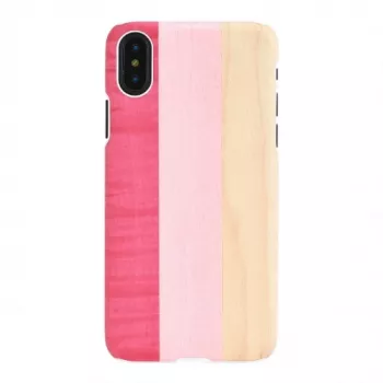 Puzdro na smartphone man and wood pre iPhone X/XS — pink pie white