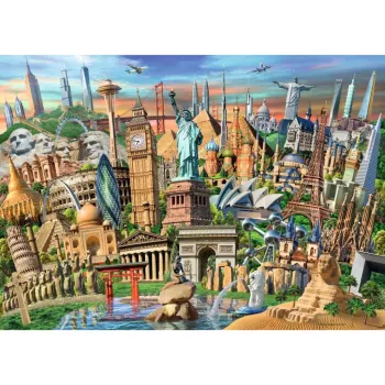 Puzzle Svetové pamiatky (1000 dielikov)