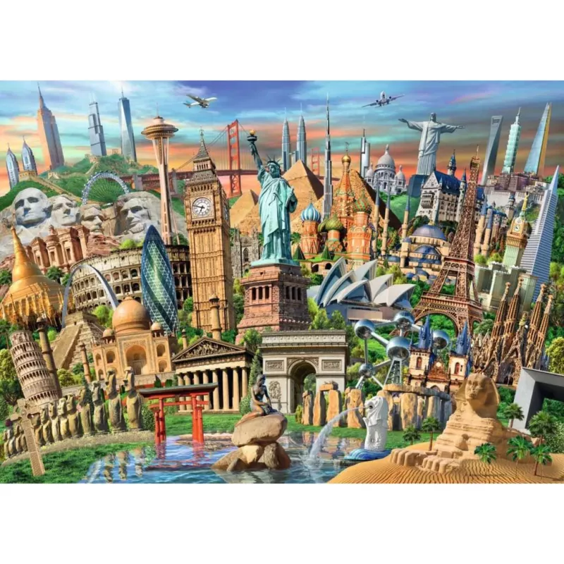 Puzzle Svetové pamiatky (1000 dielikov)