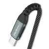 Qoltec kábel USB 2.0 Type-C na USB 2.0 Type-C 100W QC 3.0 PD 1m čierny