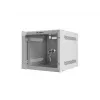 Lanberg WF10-2304-10S nástenná rack skriňa 10" 4U, 280×310 mm, sklenené dvere, 20 kg, sivá (RAL 7035)