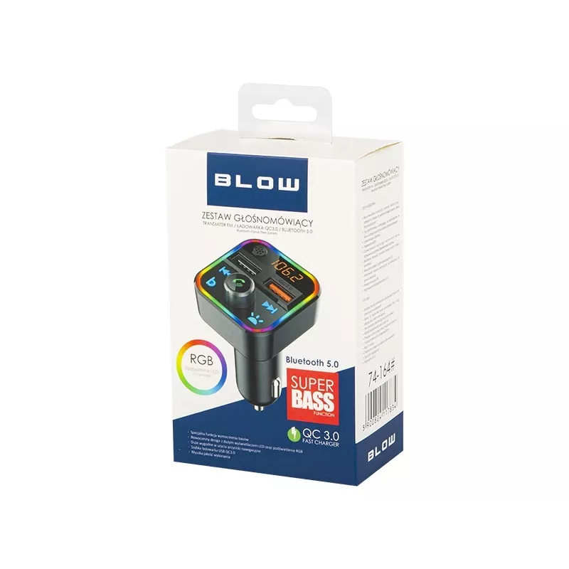FM vysielač BLOW 74-164# Bluetooth 87,5 - 108 MHz