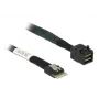 DeLOCK SAS kábel 85081 0,5 m tenký SAS SFF-8654 Mini SAS HD SFF-8643
