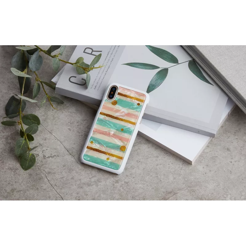 iKins Pop Mint puzdro na iPhone XS/X, biele