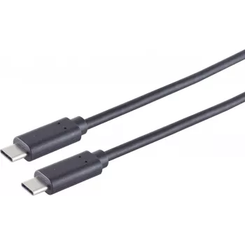 USB kábel S/CONN 13-48016 USB 3.2 Gen 2x2 0,5 m USB-C biely