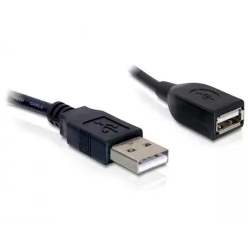 USB 2.0 predlžovací kábel DeLOCK 82457 0,15 m čierny