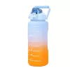 Extralink Motivačná fľaša na pitie, 2000 ml Športová fľaša na pitie, Modro-oranžová, BUT-993