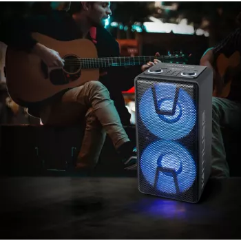 Muse Party Box reproduktor M-1805 DJ 150 W bezdrôtové pripojenie čierny Bluetooth