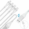 4smarts 541024 USB kábel 1,2 m USB A/USB C USB C/Micro USB-A/Lightning biely (541024)