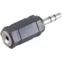 Káblový adaptér ShiverPeaks BS57021 3,5 mm na 2,5 mm čierny strieborný