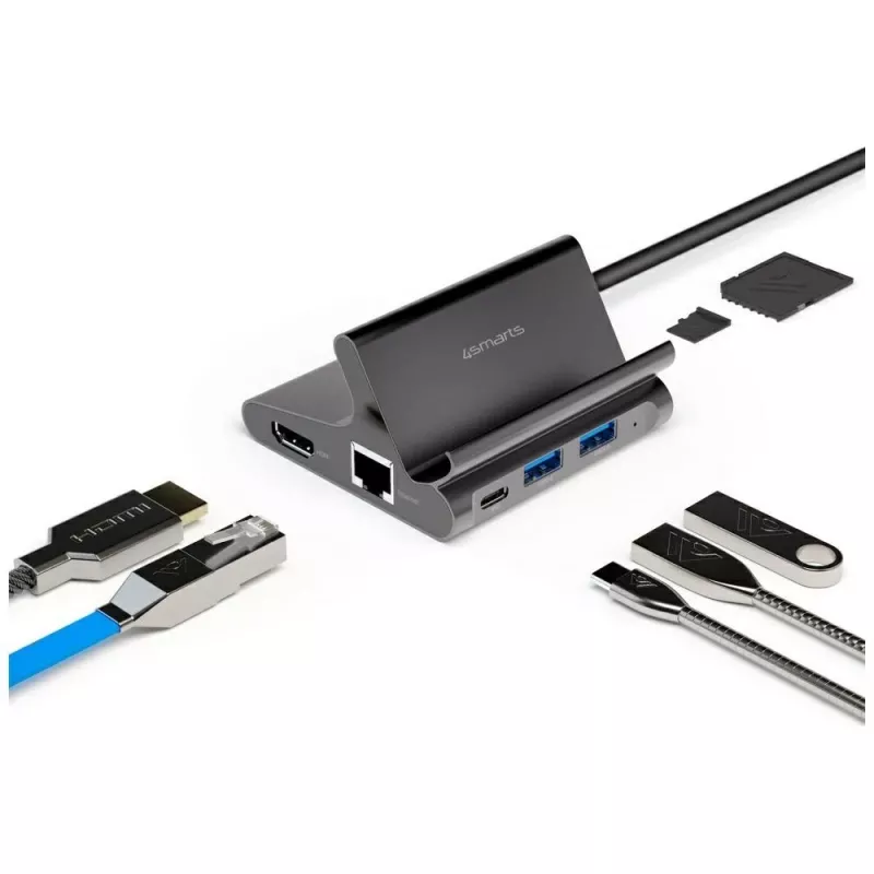 Držiak pre tablet/smartfón 7in1 Dex HDMI/RJ45