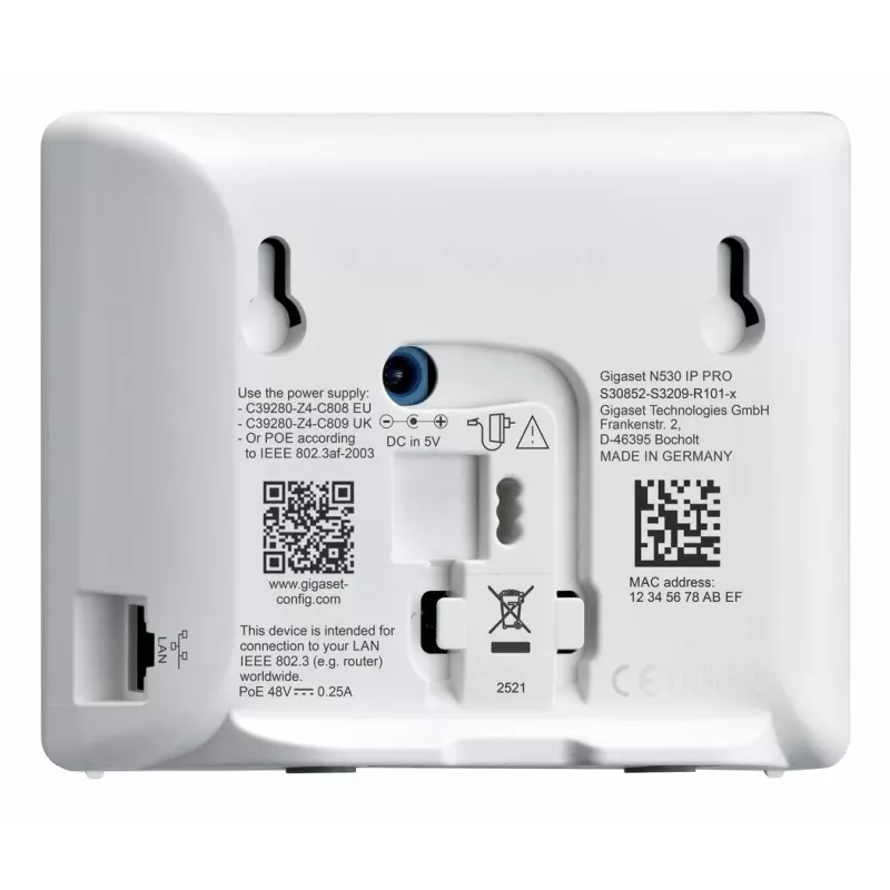 Gigaset N530 IP PRO + S700H PRO DECT telefón identifikácia volajúceho antracit