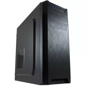 LC Power Classic 7040B - MDT - ATX - bez napájacieho zdroja - čierna, brúsený hliník / čierna - USB/Audio