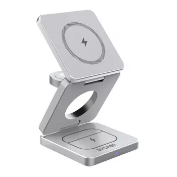 Bezdrôtová nabíjačka BlitzWolf BW-IW30 3-in-1 rýchlonabíjacia stanica pre iPhone a Samsung, bezdrôtové nabíjanie 3 zariadení