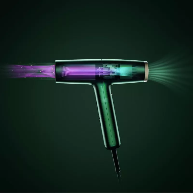 BaByliss Air Power Pro fén na vlasy 1700 W zlatá, zelená