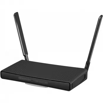 Stolový router MikroTik hAP ac³ Dualband Wi‑Fi 5, Qualcomm IPQ4019 719 MHz, 5x Gigabit RJ‑45, 1x USB, PoE, 2 externé antény, čierny