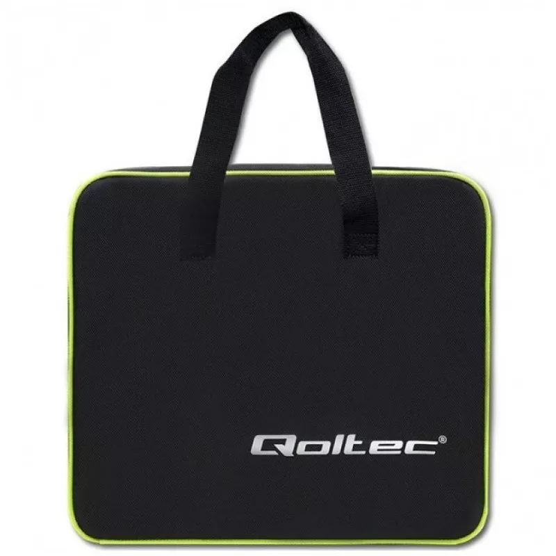 Qoltec 52465 mobilná nabíjačka pre elektromobil 2-in-1 Typ2 s reguláciou | 3,5 kW | 230 V | LCD | prenosná | wallbox | 5 m