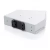 Lištový optický spleťový rozvádzač DIGITUS DN-96893 — uhlový, 6 SC DX / LC Quad, hliník, sivá