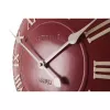 NeXtime hodiny 3083ro London Roman, Ø34.5 cm, nástenné hodiny, červená/biela