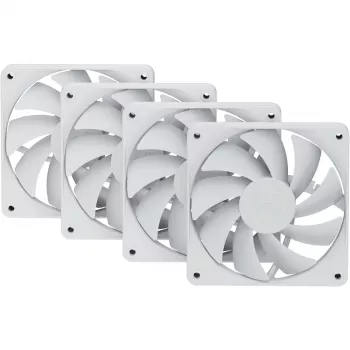 120 mm skriňový ventilátor HYTE FA12 biely balenie 4 ks — 120 mm, biela, model FA12