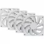 120 mm skriňový ventilátor HYTE FA12 biely balenie 4 ks — 120 mm, biely, model FA12
