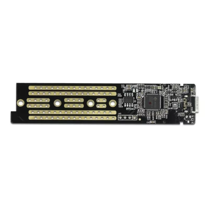 Puzdro na SSD DeLOCK 42620 externé puzdro pre M.2 NVMe PCIe SSD s USB Type-C konektorom samica, transparentné