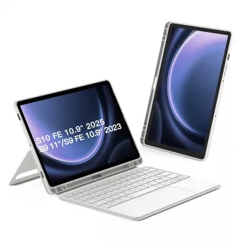Obal folio s Bluetooth klávesnicou Inateck N0064 pre Samsung Galaxy Tab S10 FE/S9 FE/S9 27,9 cm (11 palcov) QWERTZ, 2 režimy stojana, 500 mAh