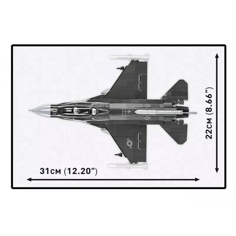 Stavebnica Cobi F-16D Fighting Falcon, 436 dielov, mierka neuvedená