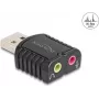 Delock 65964 externá USB zvuková karta, 24 Bit / 96 kHz, USB Type-A