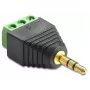 Adaptér DeLOCK 65419 3,5 mm 3p čierny zelený strieborný