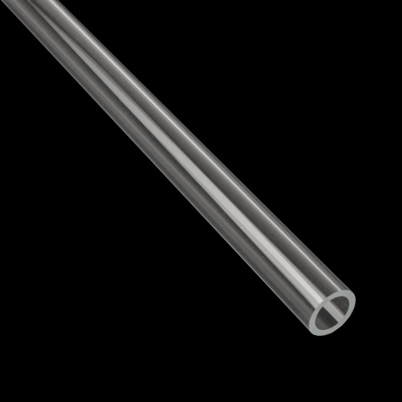 Pevná rúrka pre PC vodné chladenie BitsPower Crystal Link 14/12 mm AD/ID – 500 mm transparentná
