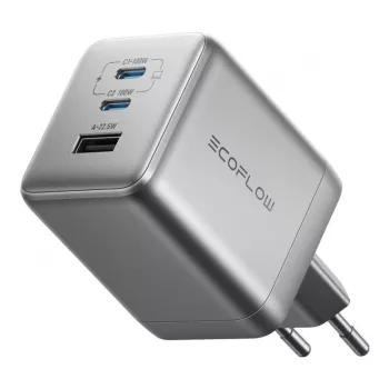 Nabíjačka EcoFlow Rapid Pro 100W GaN USB-C 3-Port — 100 W výstup, kompaktný dizajn