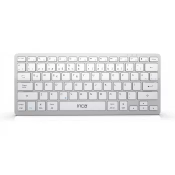 INCA klávesnica IBK-565BT BT 5.0, Smart, batéria 150Std, 8-10m strieborná