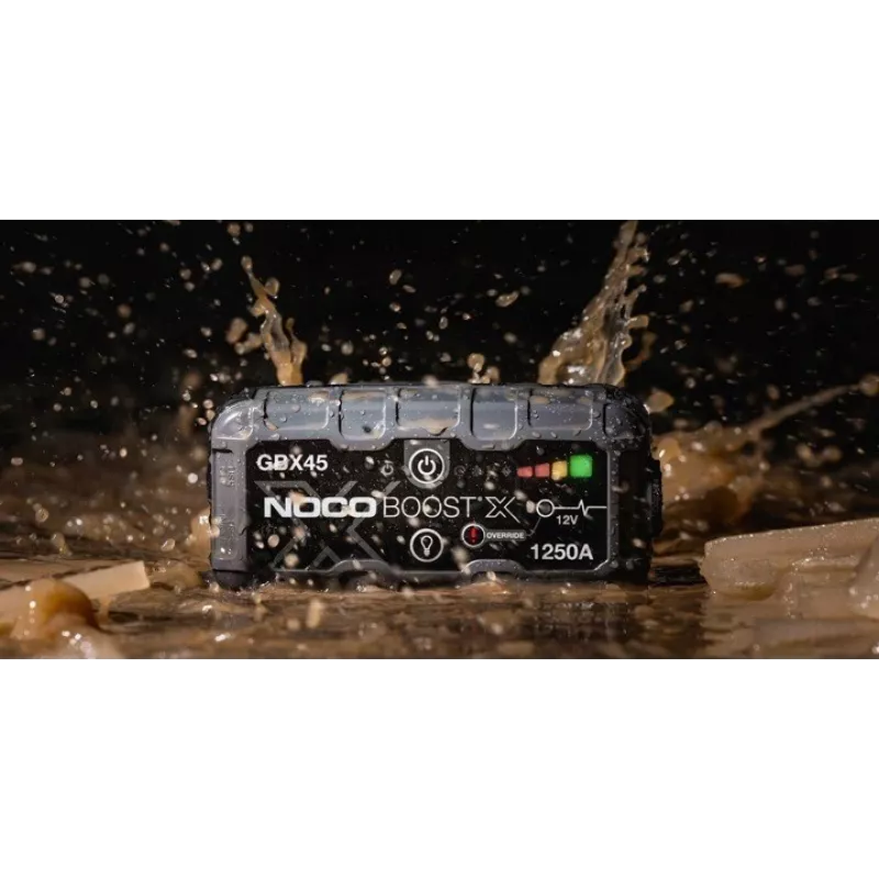 Štartovacia pomôcka NOCO GBX45 1250 A lítium-iónová, 31 Wh, IP65, USB-C a USB-A, 60 W nabíjačka